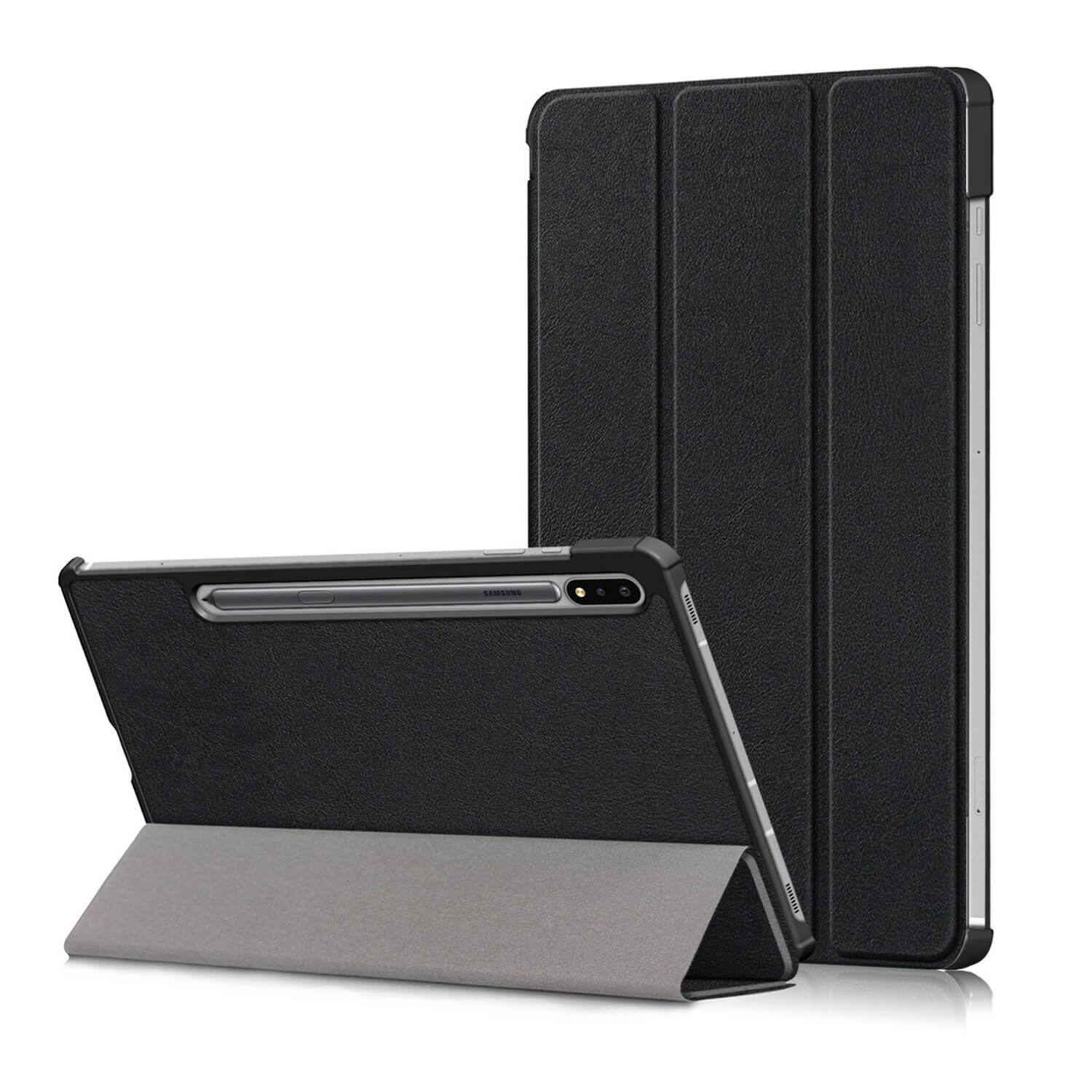 Tough on Samsung Galaxy Tab S8 / S7 Case Smart Cover Black