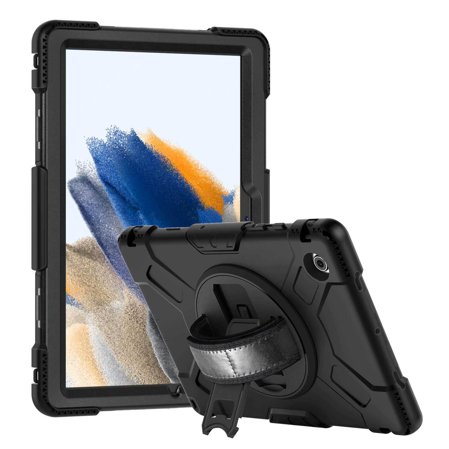 Tough On Samsung Galaxy Tab A8 Case Rugged Protection Black V2