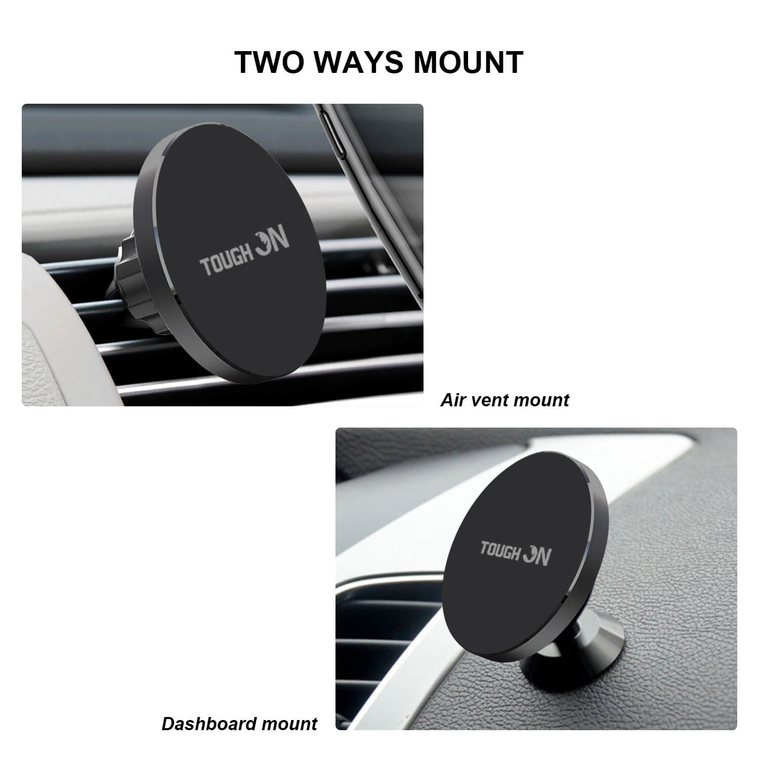 Tough On Power Universal Magnetic Car Mount 2 in 1