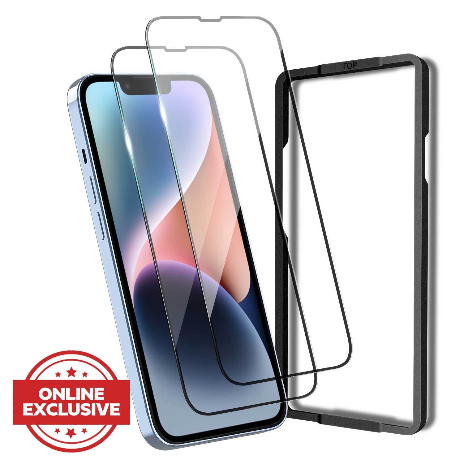 iPhone 14 Plus Full Tempered Glass Screen Protector 2 Pack