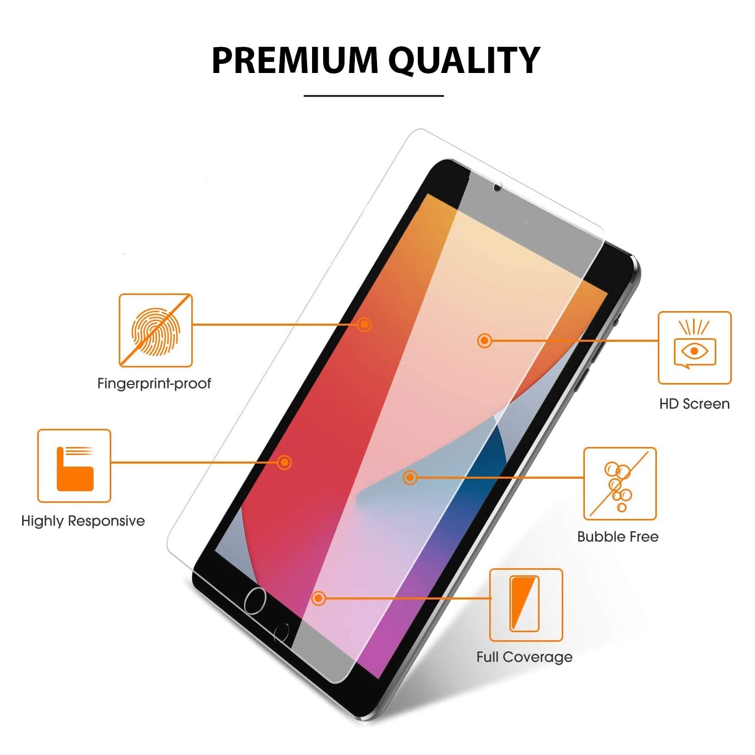 Tough On iPad 9 / 8 / 7th Gen 10.2" Tempered Glass Screen Protector