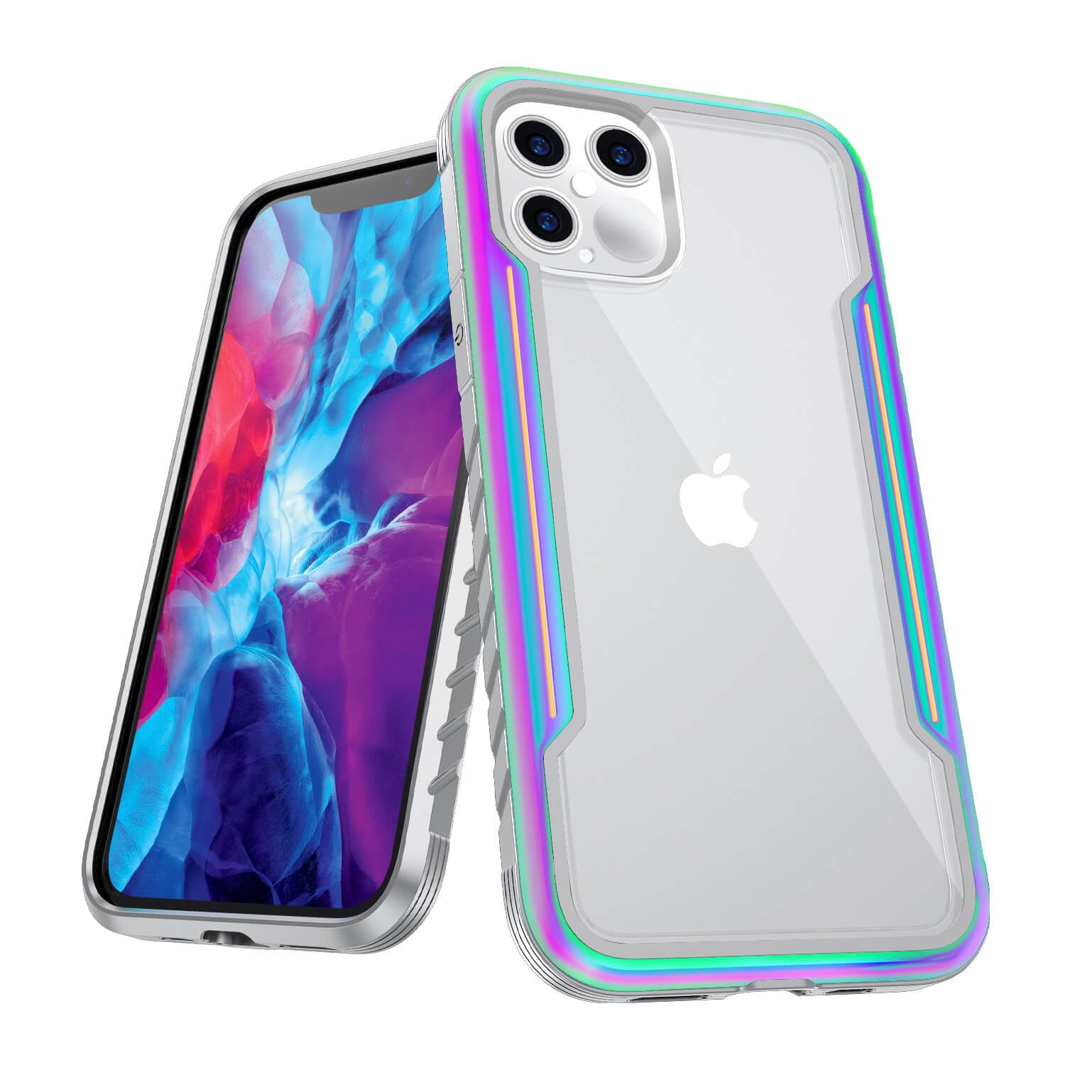 Tough On iPhone 12 / 12 Pro Case Iron Shield Iridescent