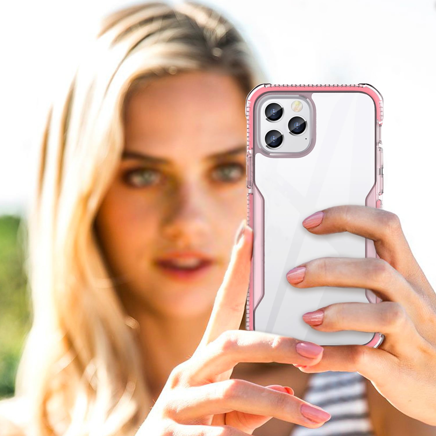 Tough On iPhone 12 mini Case Tough Armor + Pink