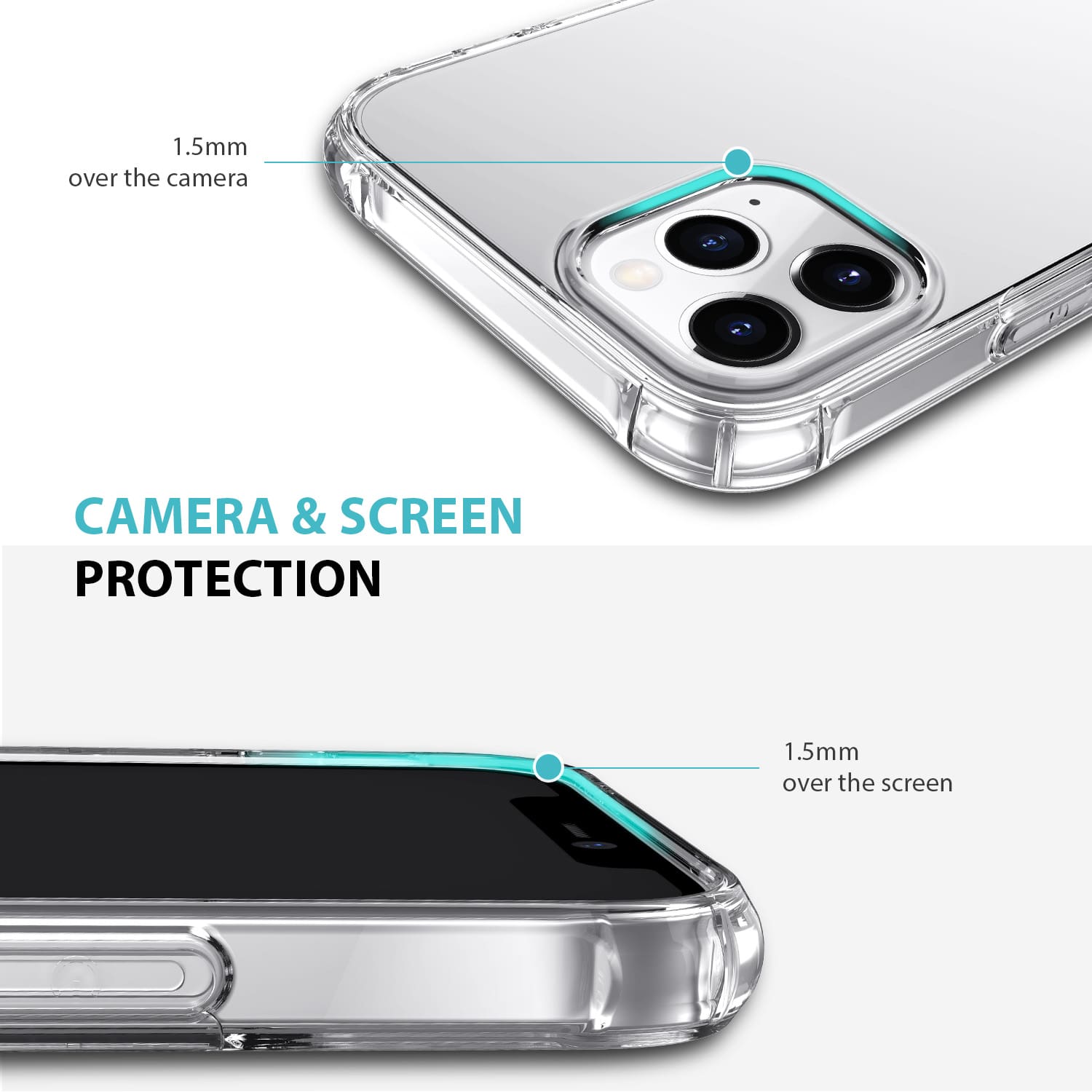 Tough On iPhone 12 / 12 Pro Case Tough TPU Clear