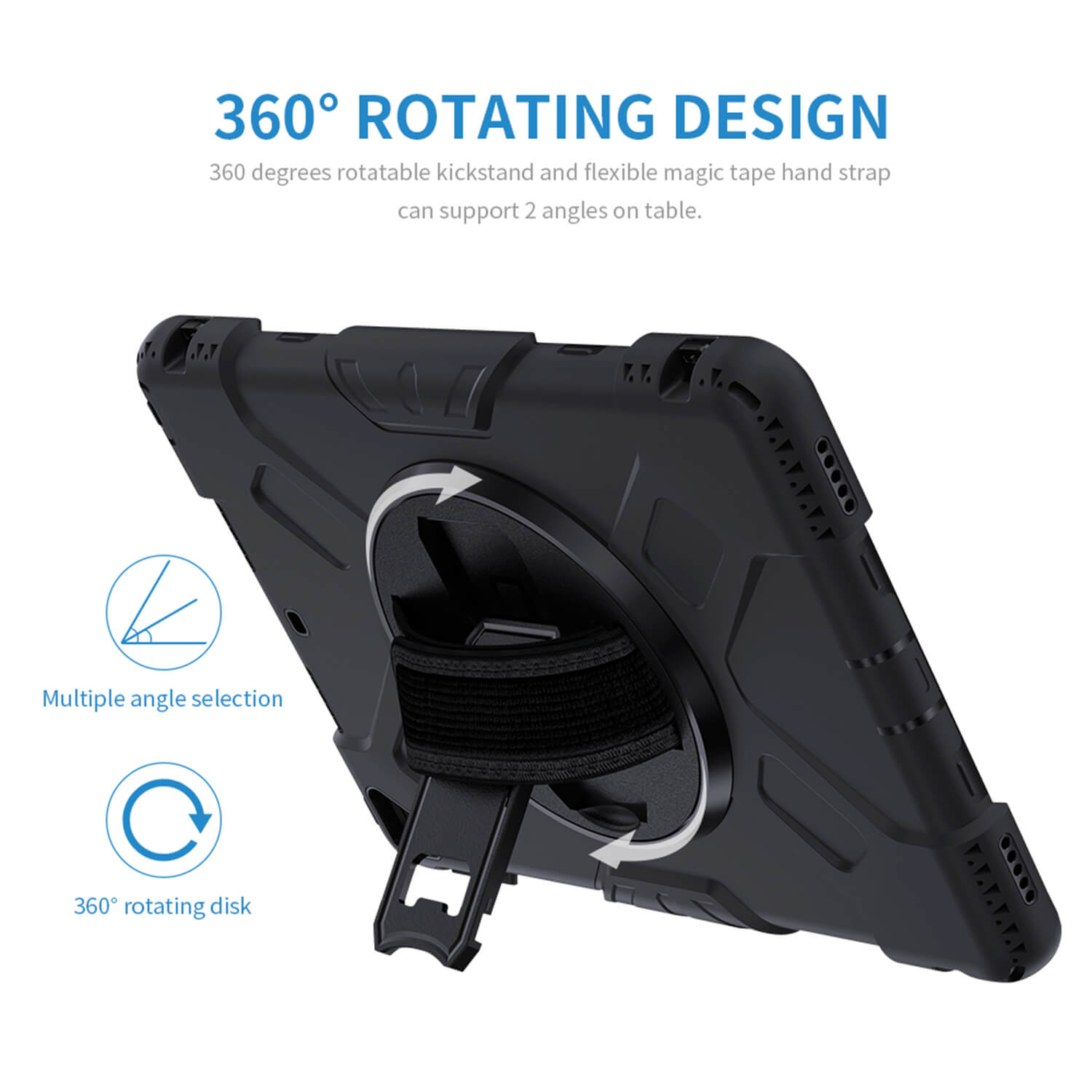 Tough On iPad (A16) 11th Gen / 10th Gen 10.9" Case Rugged Protection Black