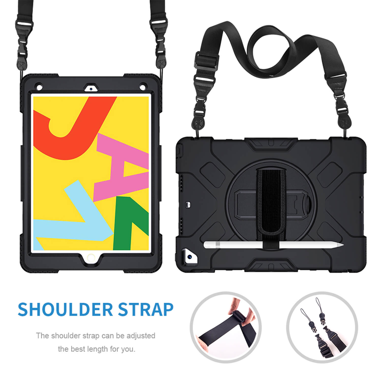 Tough On iPad (A16) 11th Gen / 10th Gen 10.9" Case Rugged Protection Black