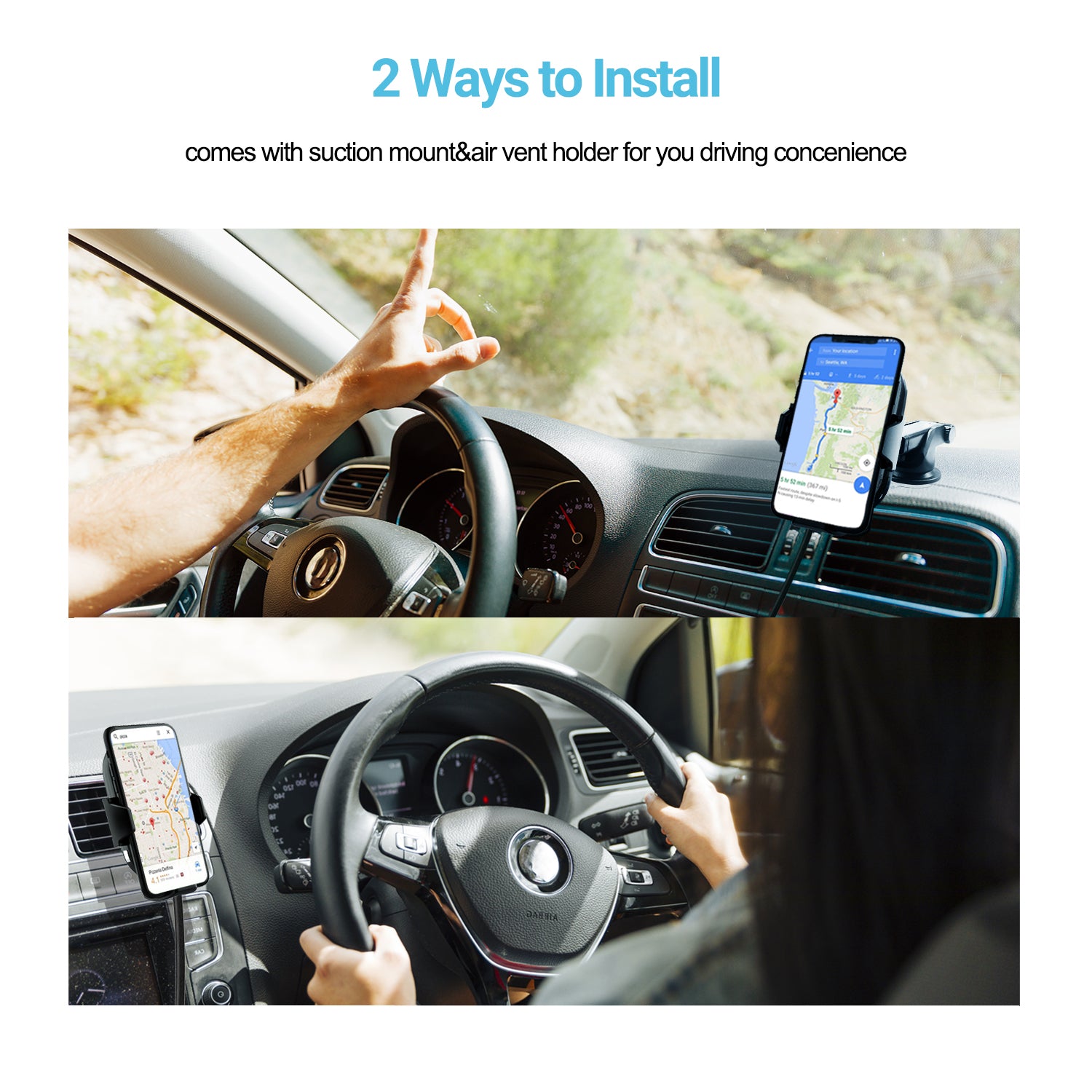 Tough On 15W Automatic Wireless Car Charging Mount