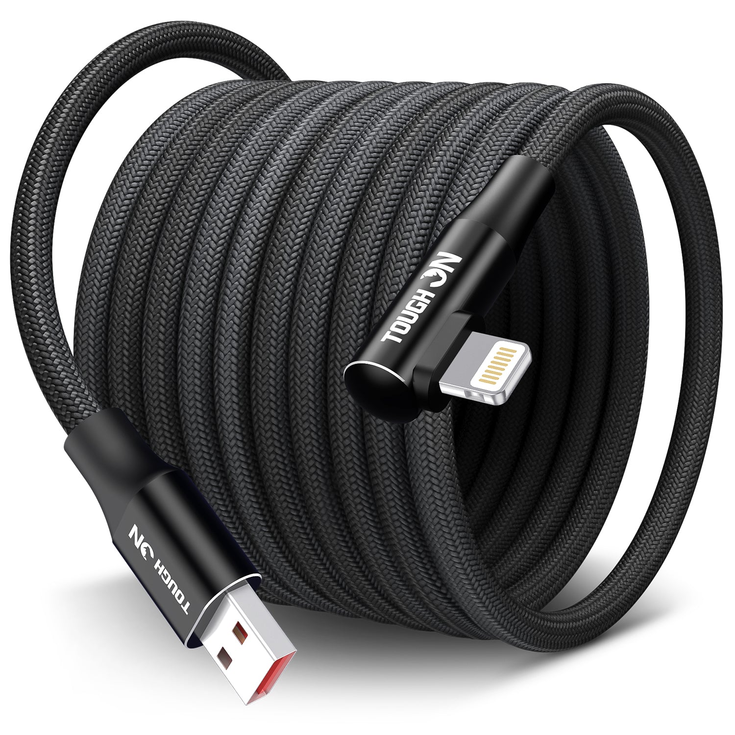 Tough On USB A to Lightning Cable 2.4A Fast Charging Cable 2M