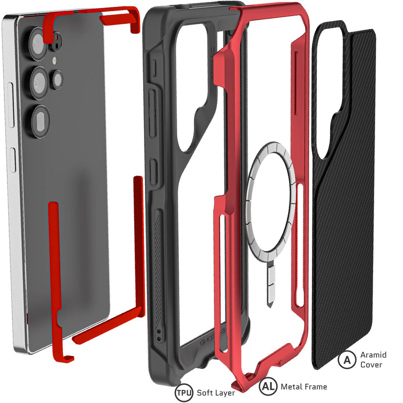 Ghostek Samsung Galaxy S25 Ultra Case Atomic Aluminum Protection