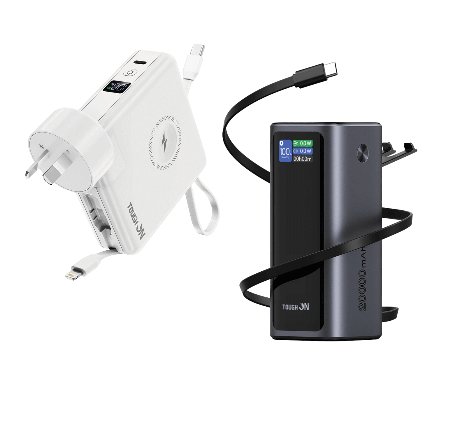 Touah on Laptop Power Bank 130W 20000mAh + MagGo 5-in-1 Travel Power Bank 10000mAh