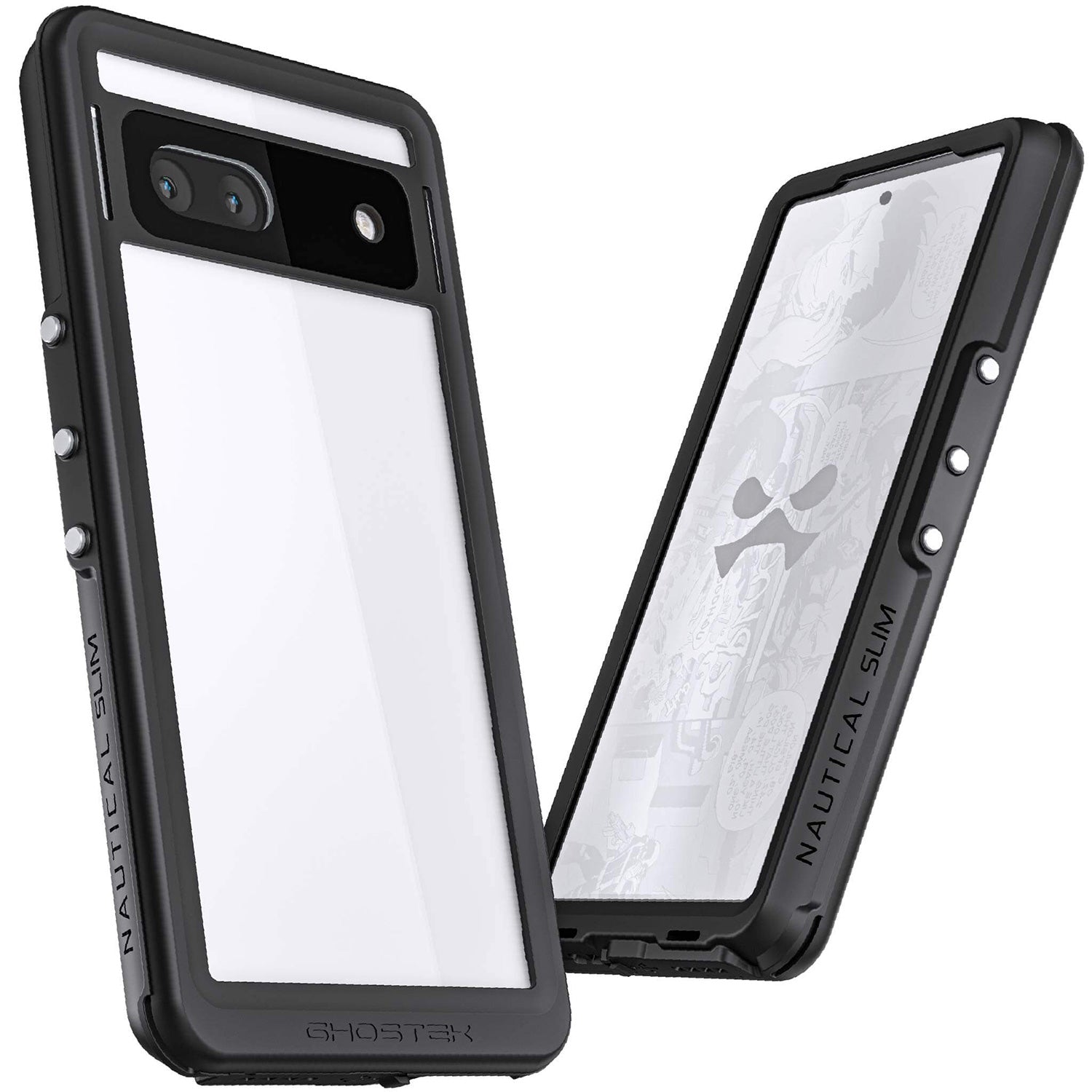 Ghostek Google Pixel 7a Case Nautical slim Extreme Waterproof Clear