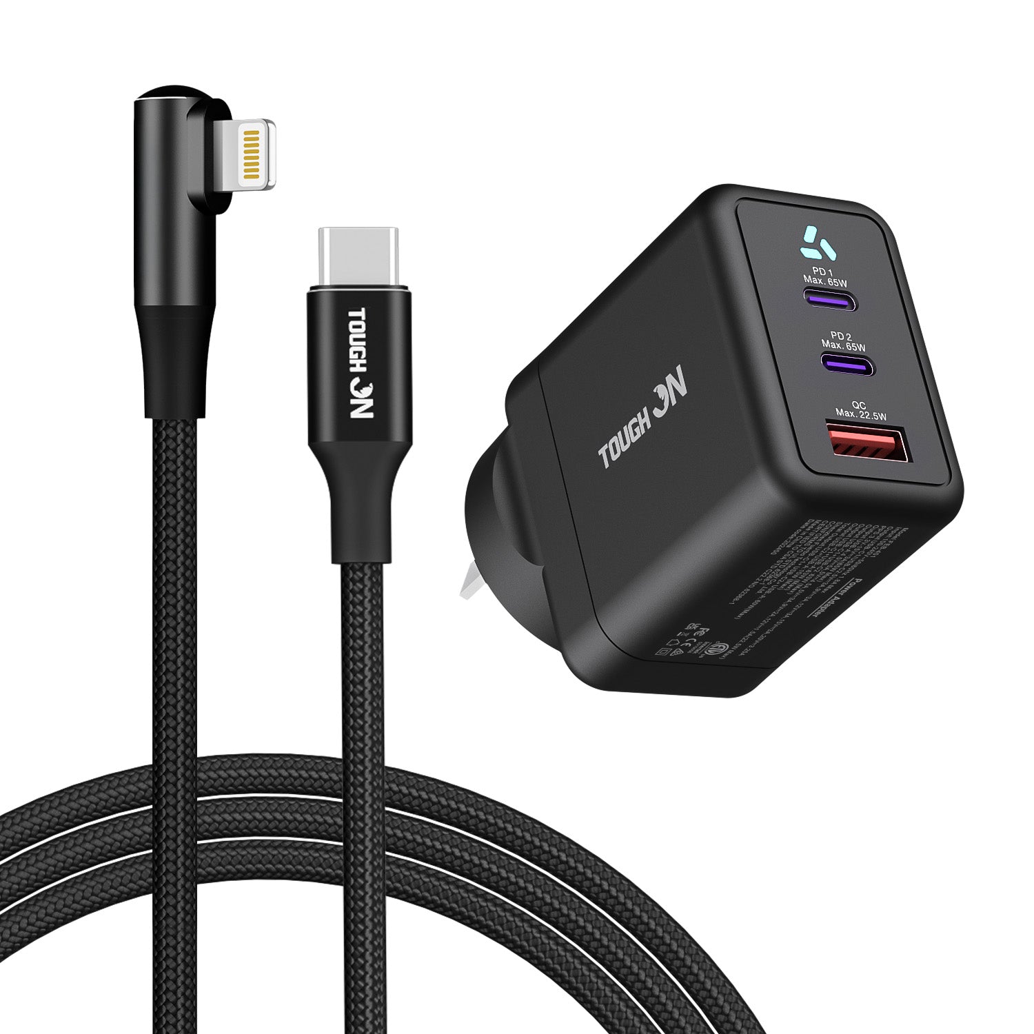 Tough On Wall Charger and Charging Cable Bundle