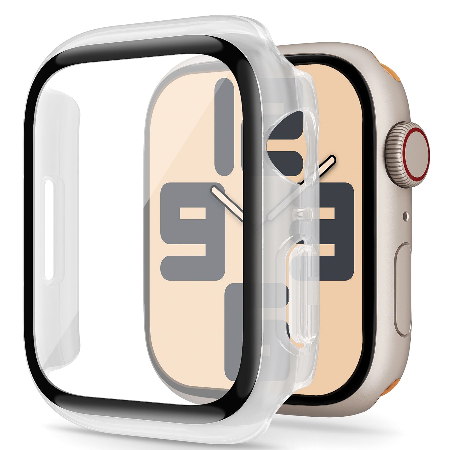 Tough On Apple Watch Case Series 6 / 5 / 4 / SE 40mm with Tempered Glass Screen Protector Clera