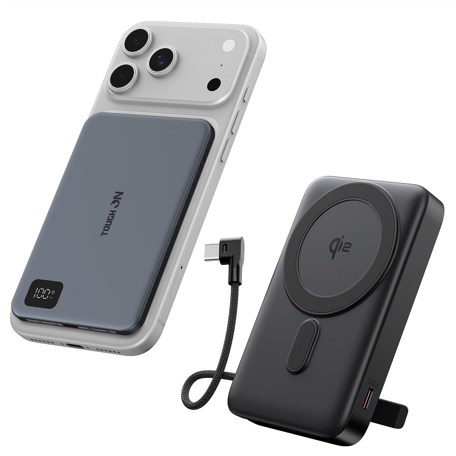 Tough On Qi2 10000mAh Power Bank and 5000mAh Ultra Slim Power Bank Bundle