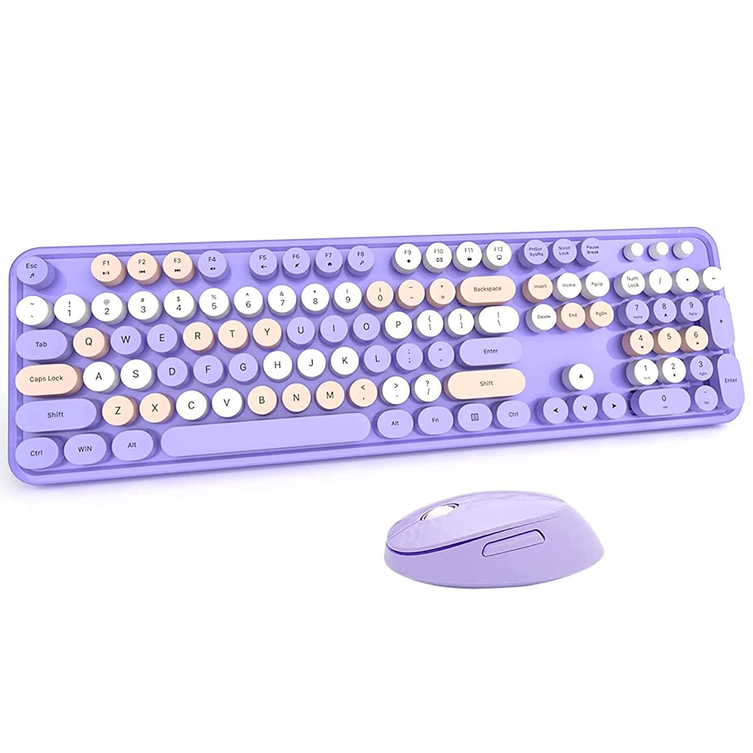 Mofii Wireless Keyboard and Mouse Combo Purple