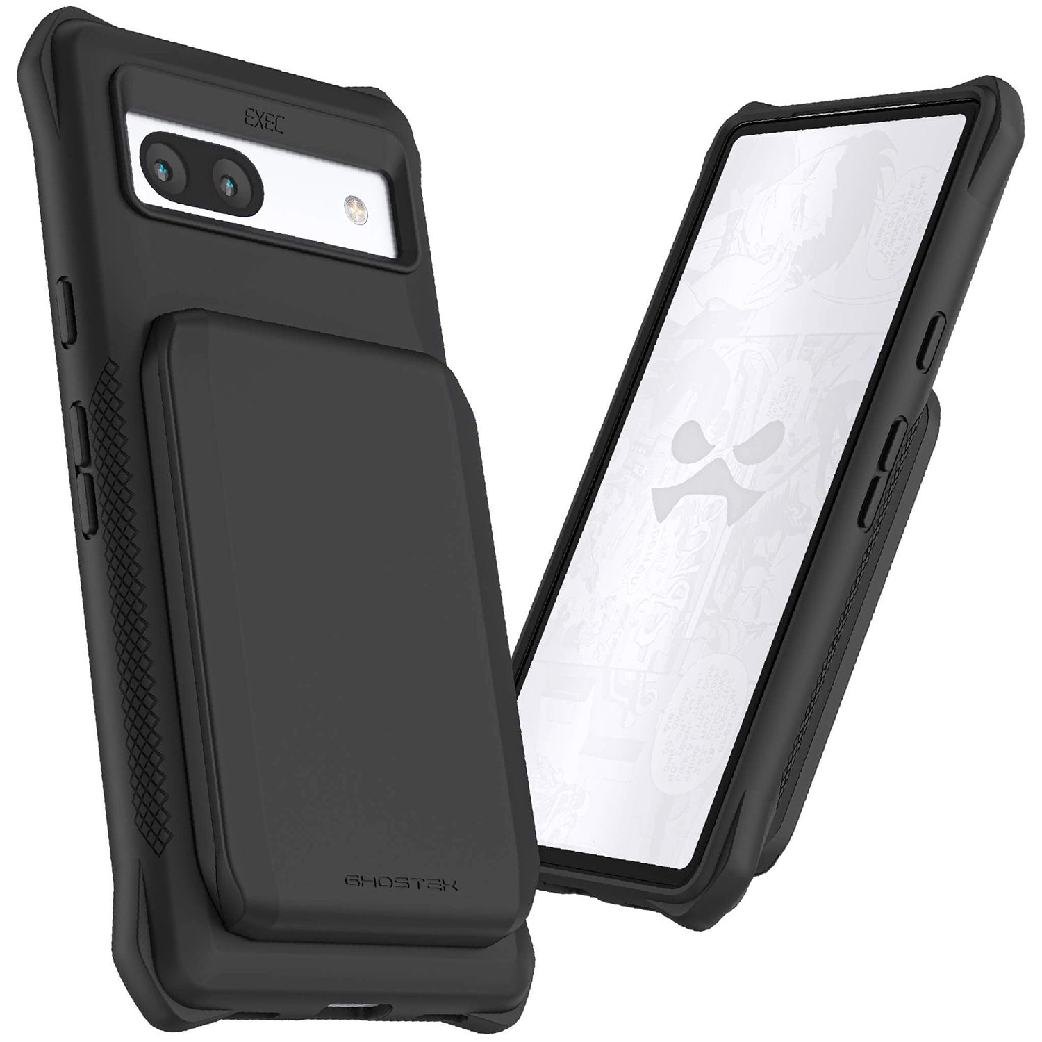 Ghostek Google Pixel 7a Case EXEC4 Leather Wallet Black