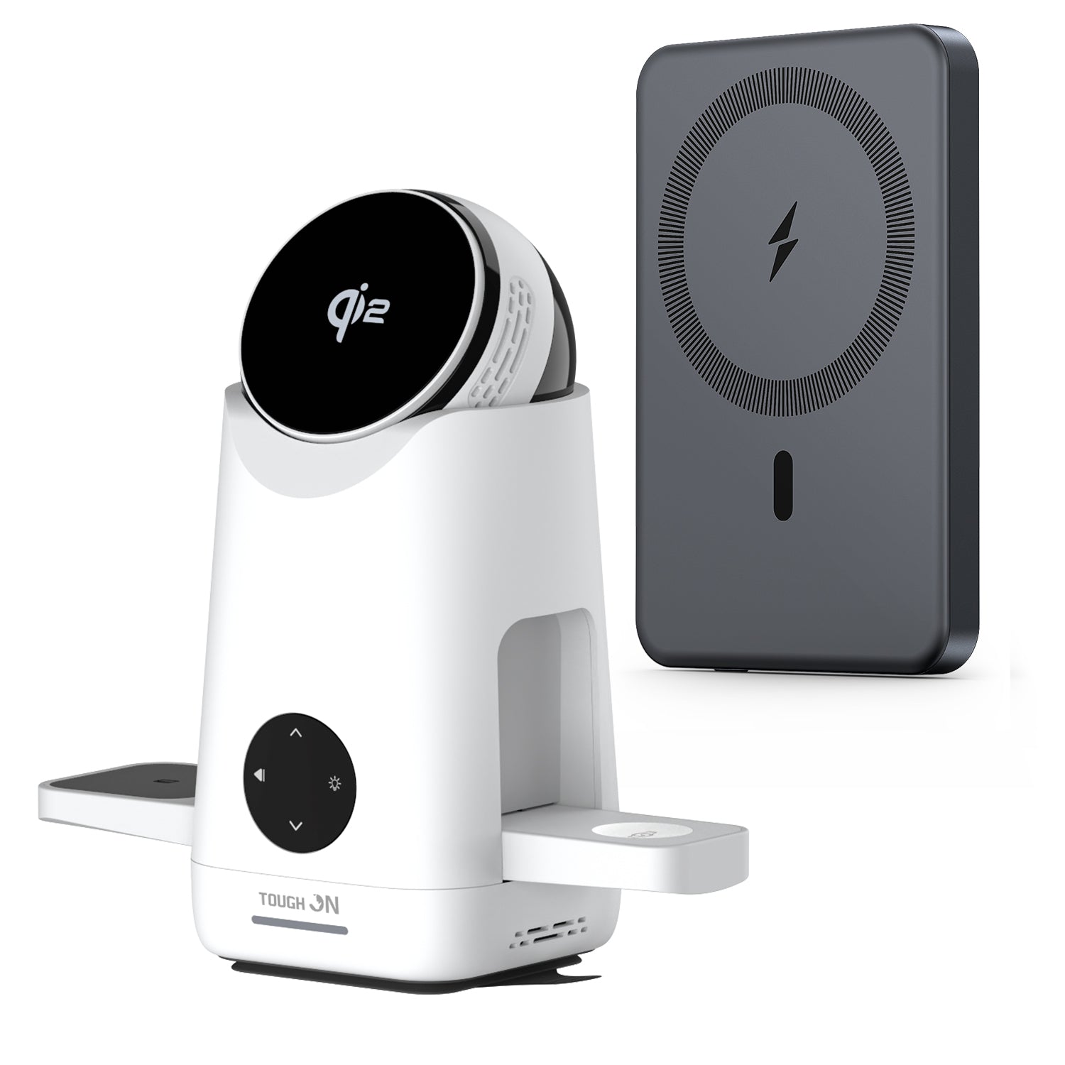 Home Charging Hub – Ultra Slim Magnetic Power Bank and MagMax QI2 3-in-1 Wireless Charger