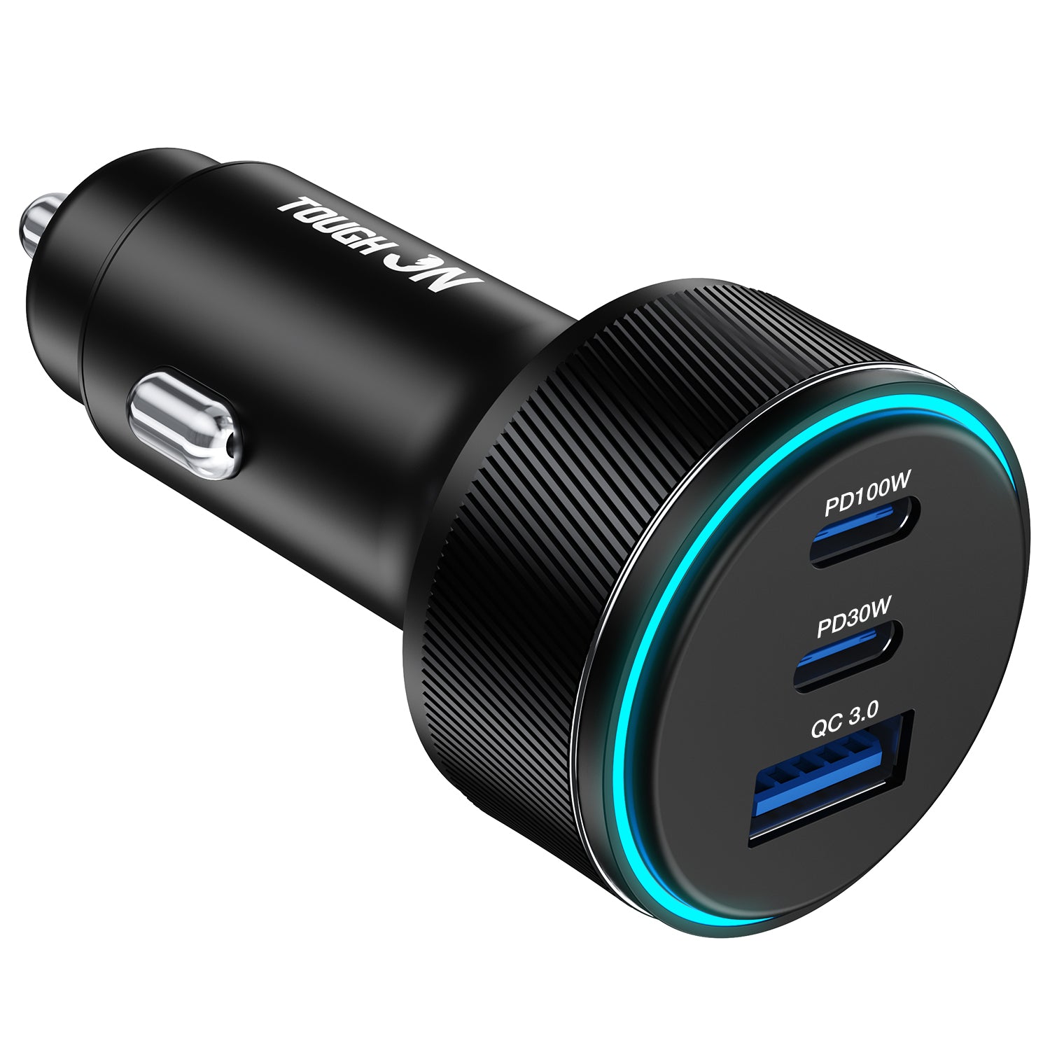 Tough On Fast Charging Car Charger with USB C and USB A Ports