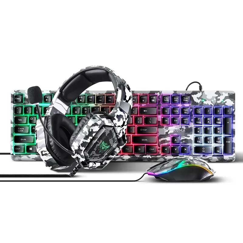 Onikuma TZ3005 3-in-1 RGB Wired Keyboard/ Mouse/ Headset Gaming Combo