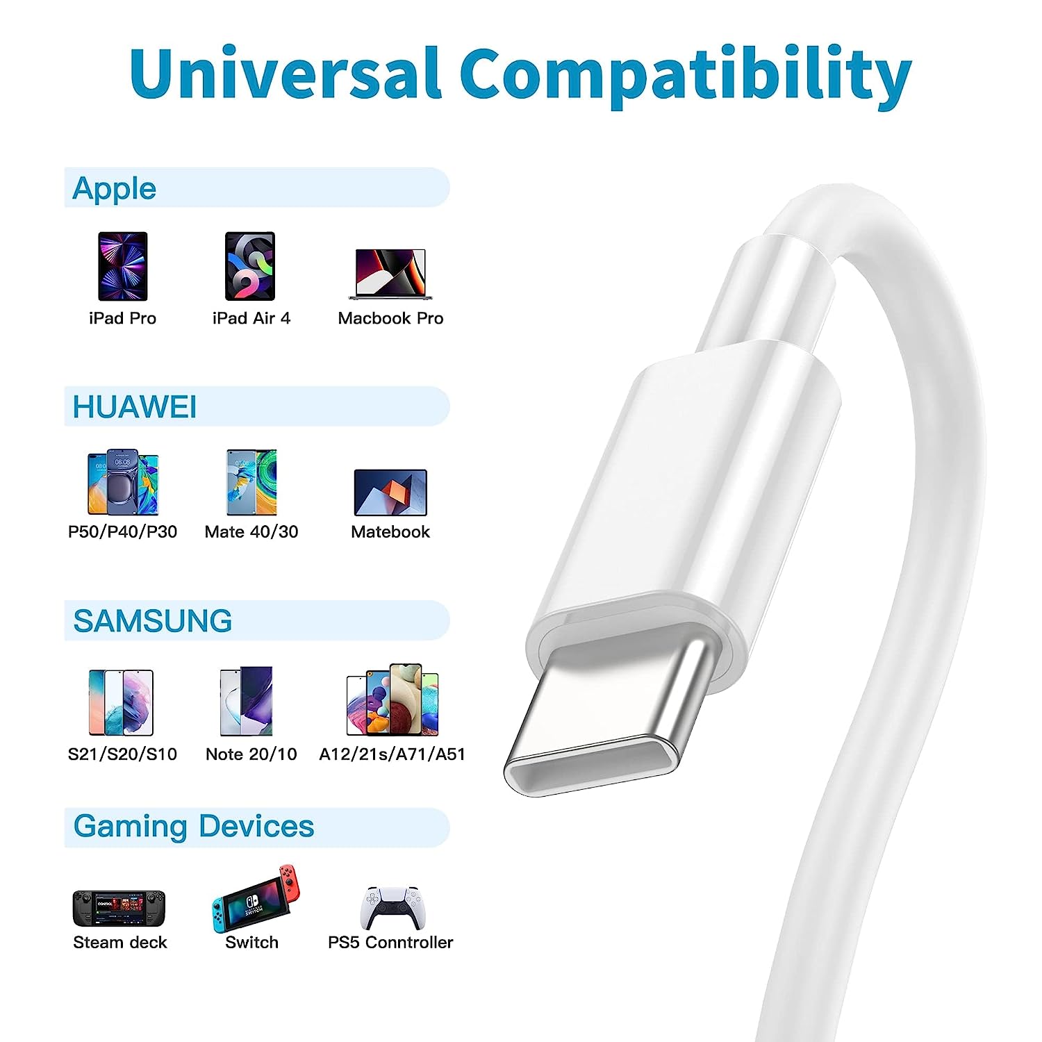 Tough On Type-C to Type-C Charging Cable 0.3M