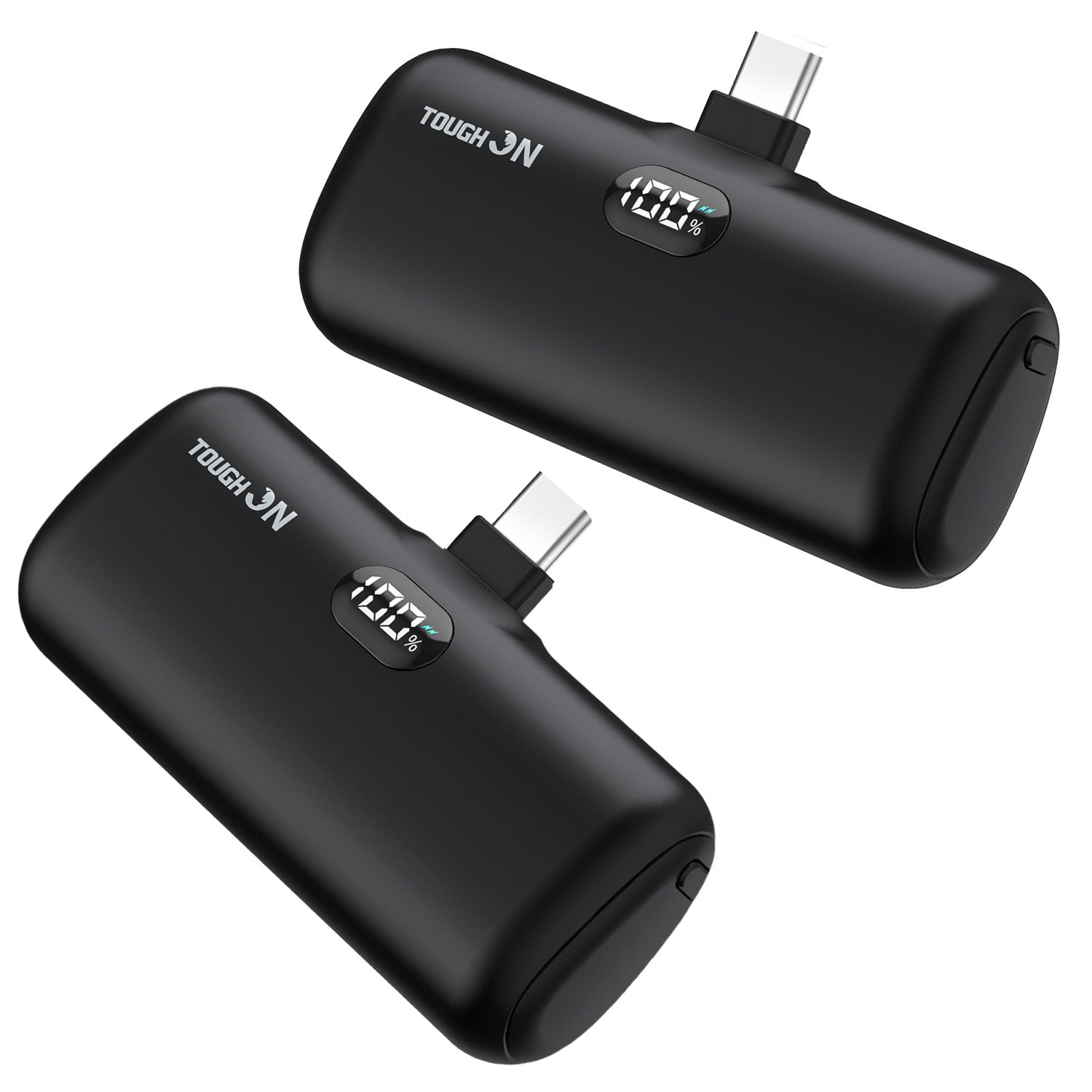2 Pack Tough On Mini Portable Charger