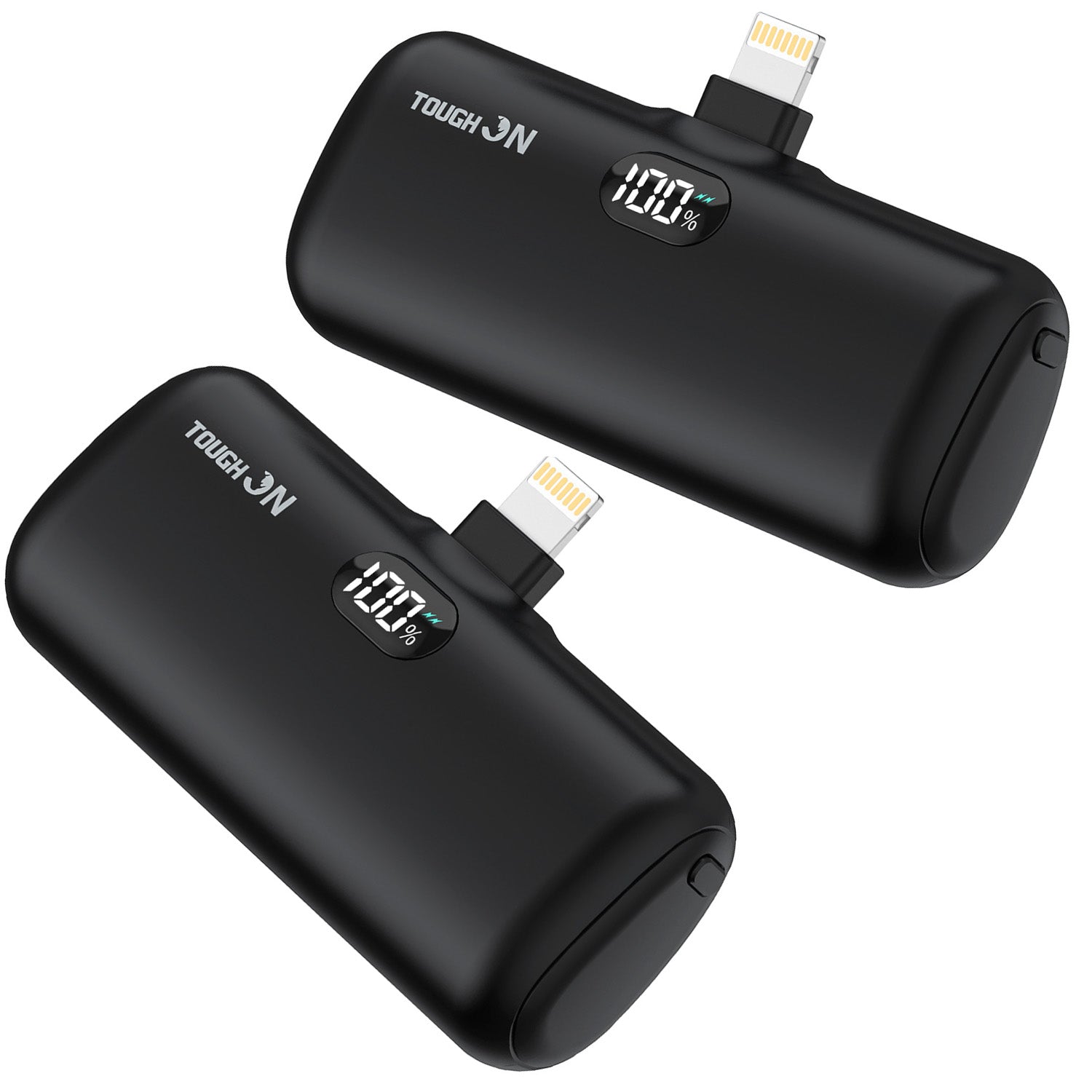 2 Pack Tough On Mini Portable Charger