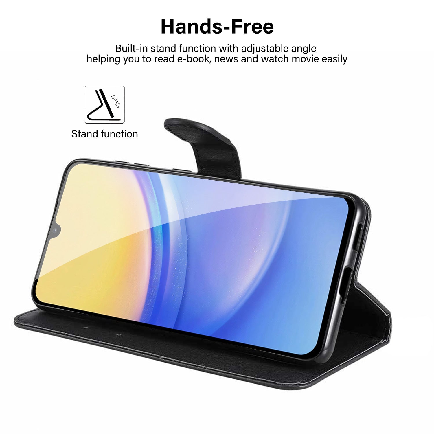 Tough On Samsung Galaxy A15 5G Case Wallet Leather Cover