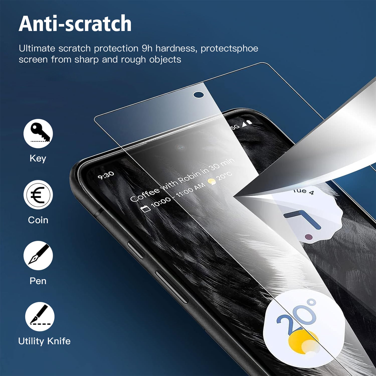 Tough On Google Pixel 8 Pro Tempered Glass Screen Protector 2Pack