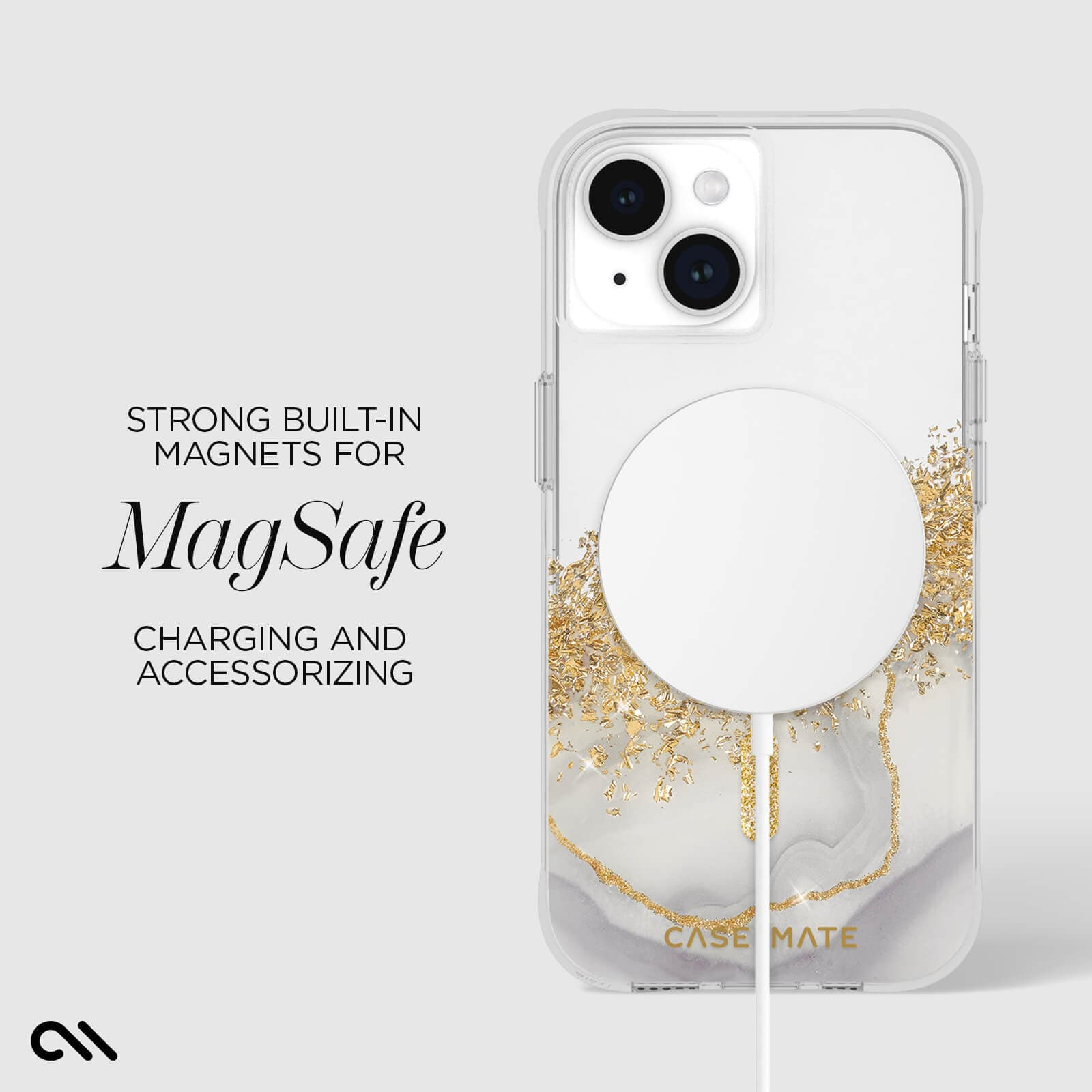 Case-Mate iPhone 15 Case Karat Marble with Magsafe