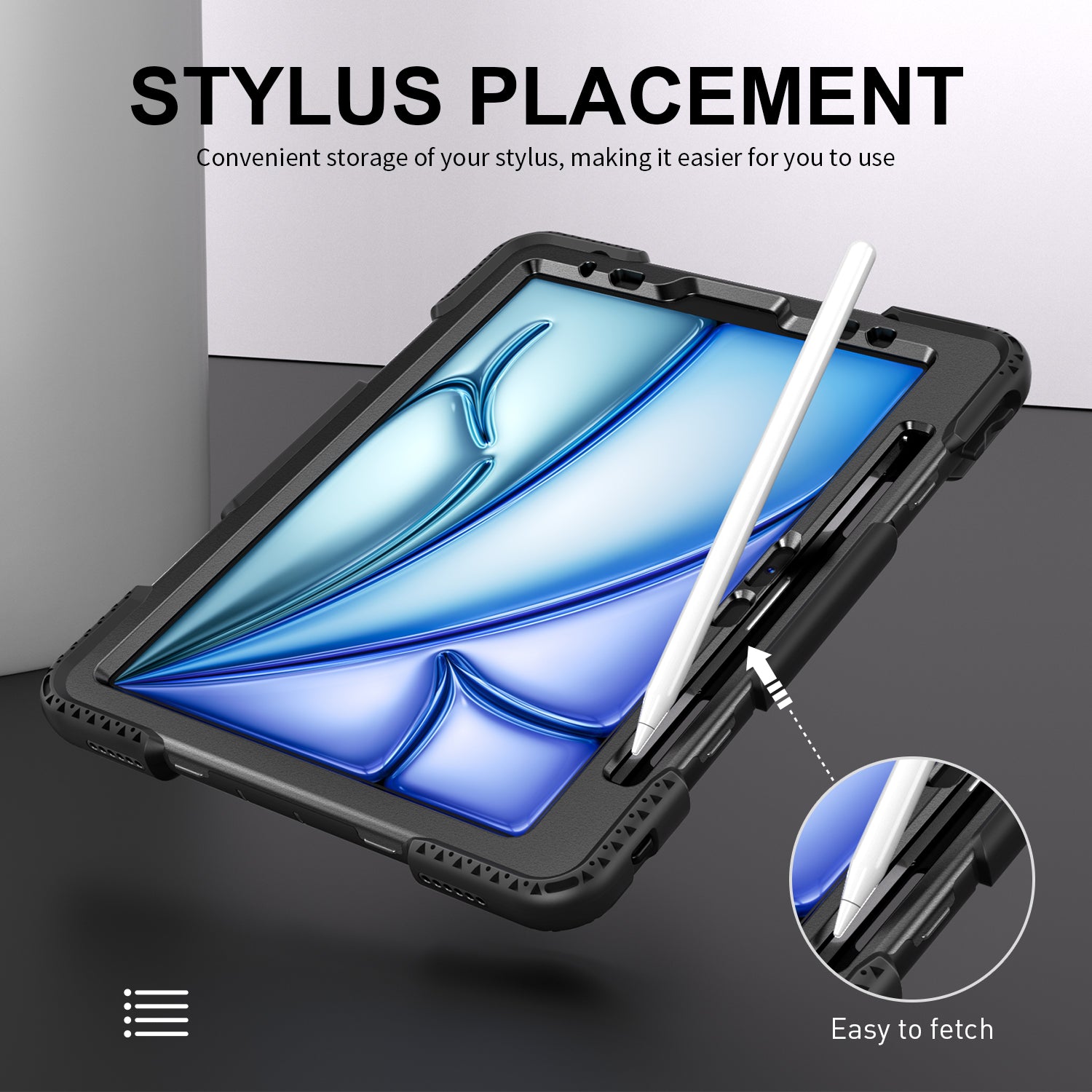 Tough On iPad Air 5 / Air 4 10.9" Case Rugged Protection Black