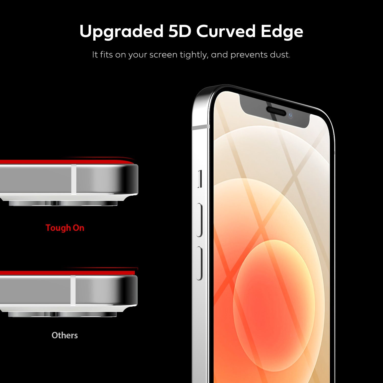 iPhone 12 / 12 Pro Full Tempered Glass Screen Protector 2 Pack