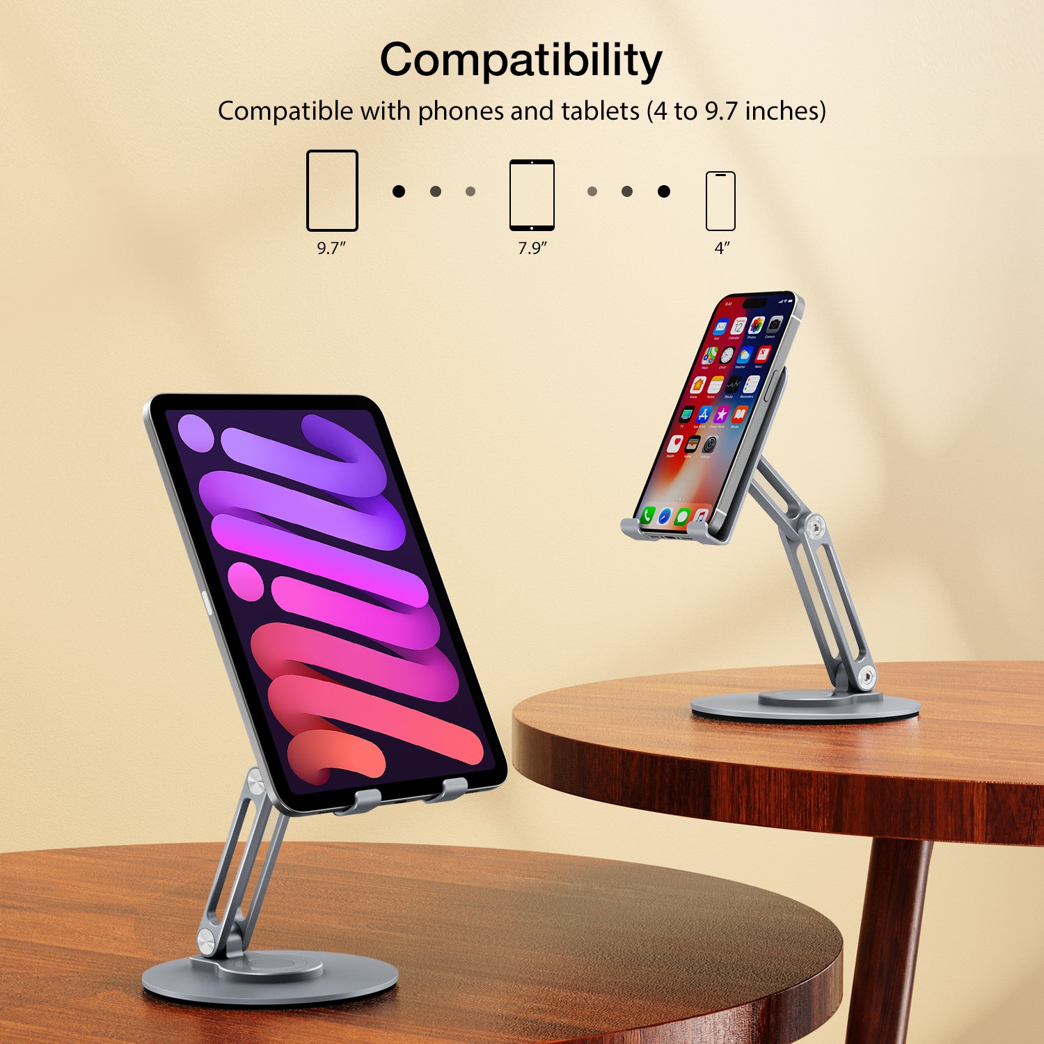 Phone Stand 360 Rotating Foldable Phone Holder