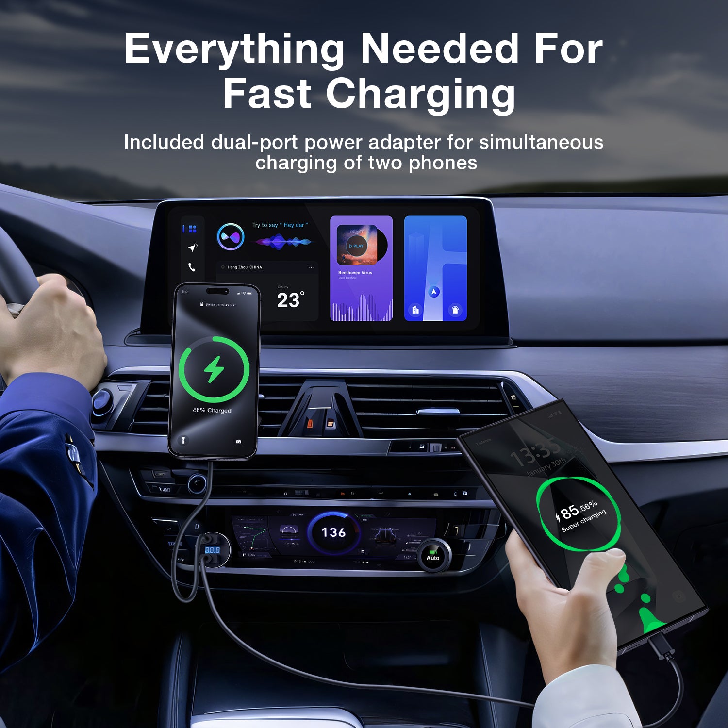 Tough On MagPlus Magnetic Car Mount Wireless Charger