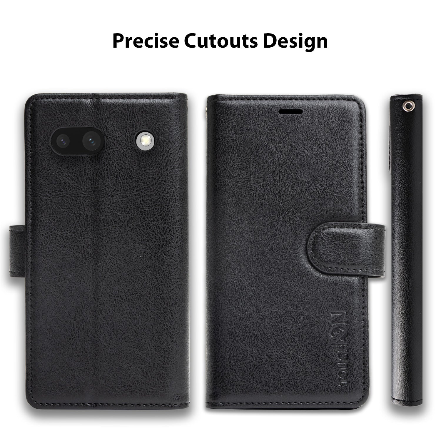 Hanman Google Pixel 7a Leather Case Black