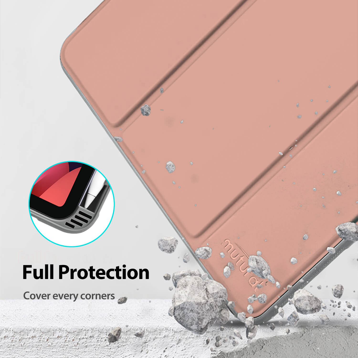 Tough On iPad mini 7/mini 6 Smart Cover Clear