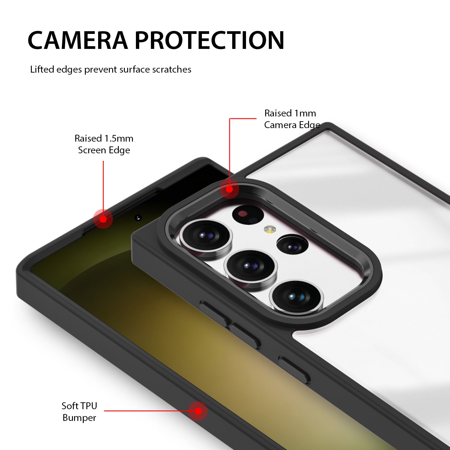 Tough On Samsung Galaxy S23 Ultra Clear Case Protector