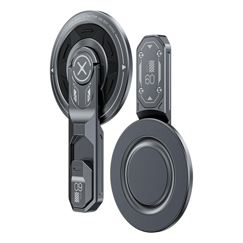 MagStand Magnetic Phone Grip with Kickstand Grey