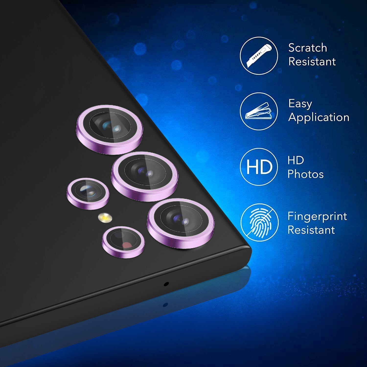 Tough On Samsung Galaxy S23 / S23 Plus Rear Camera Lens Protector