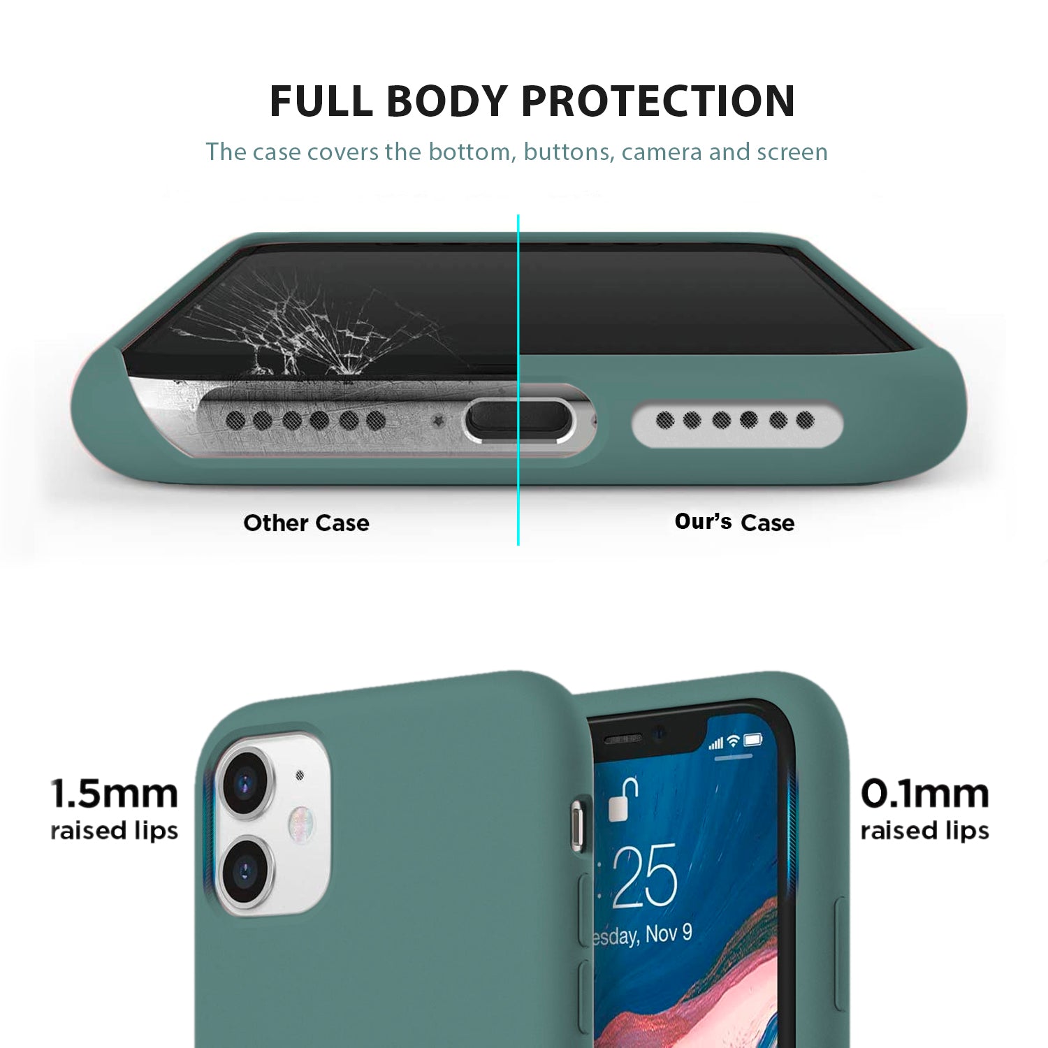 Tough On iPhone 12 / 12 Pro Case Strong Liquid Silicone