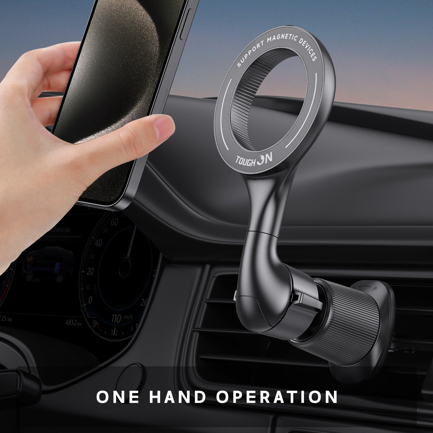 Magnetic Phone Holder Compatible With MagSafe Car Mount for