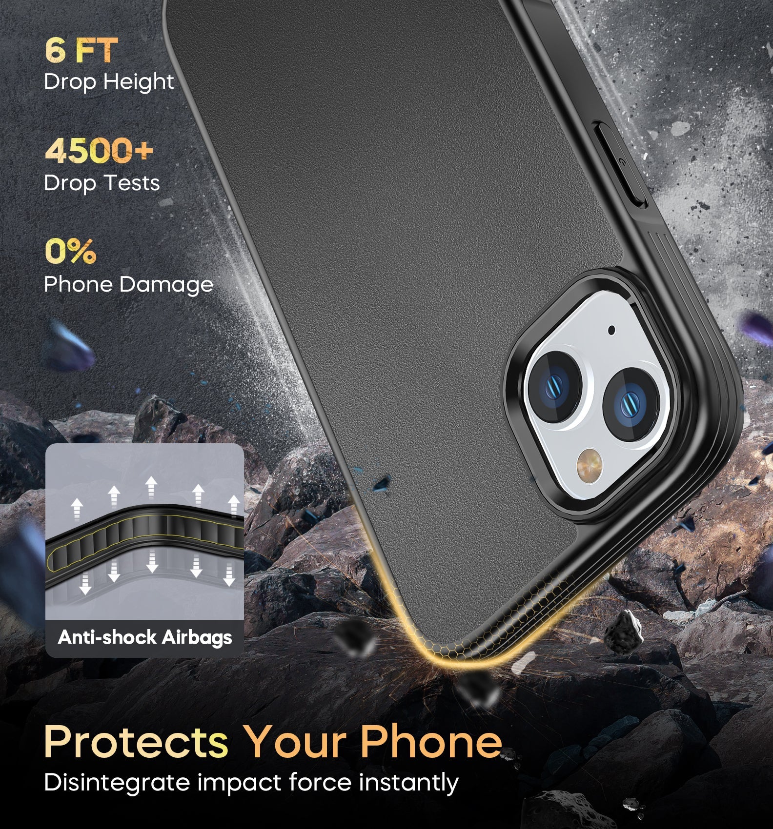 Tough On iPhone 13 Case Armor with Magsafe Black