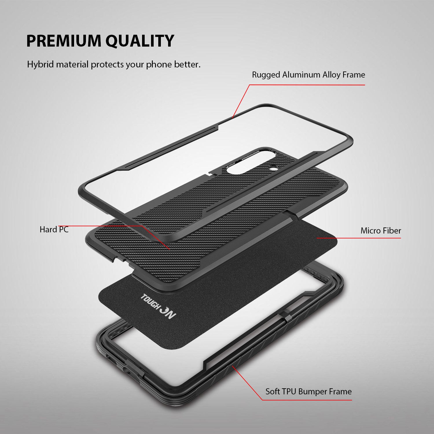 Tough On Samsung Galaxy S24 Plus Case Iron Shield