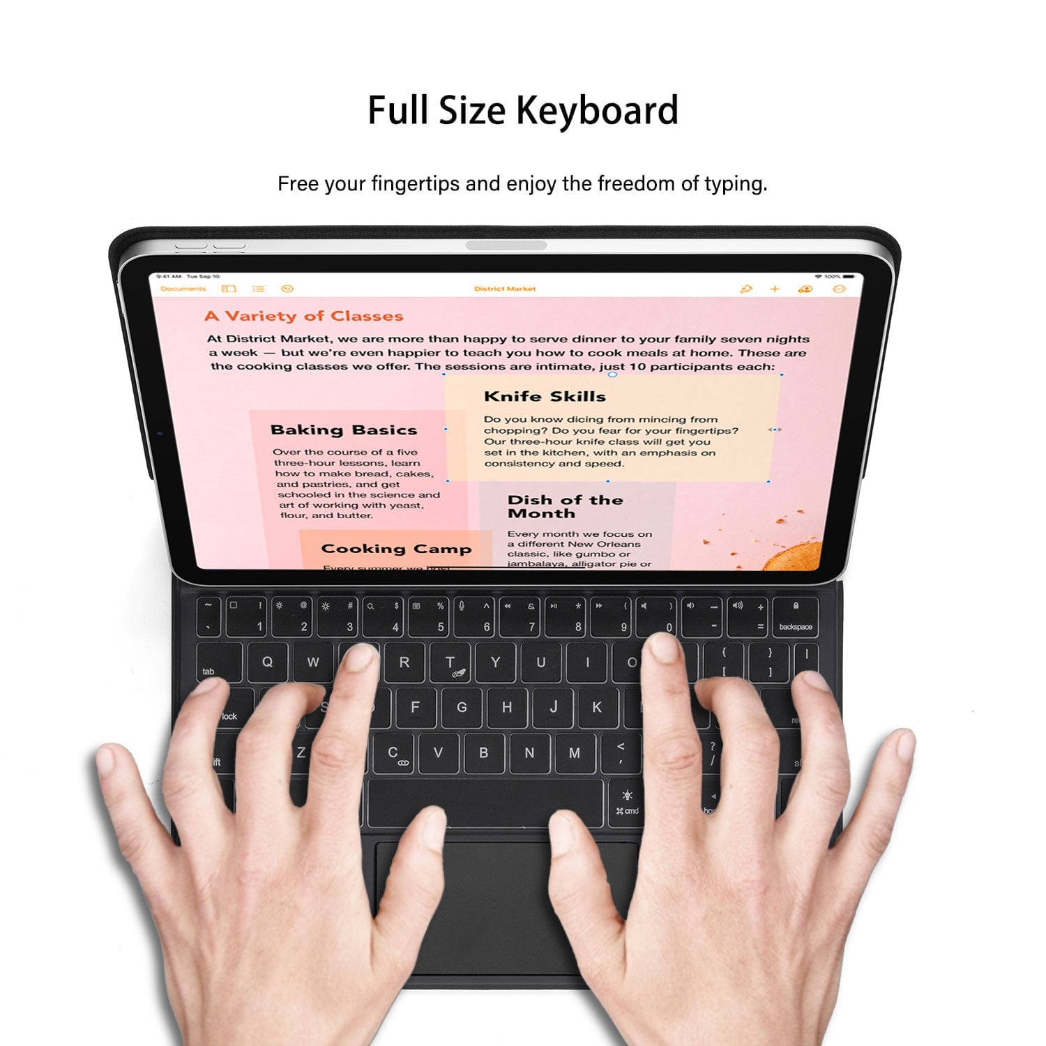 iPad Pro 11" 2022 2021 2020 2018 Magnetic Magic Keyboard Case Trackpad