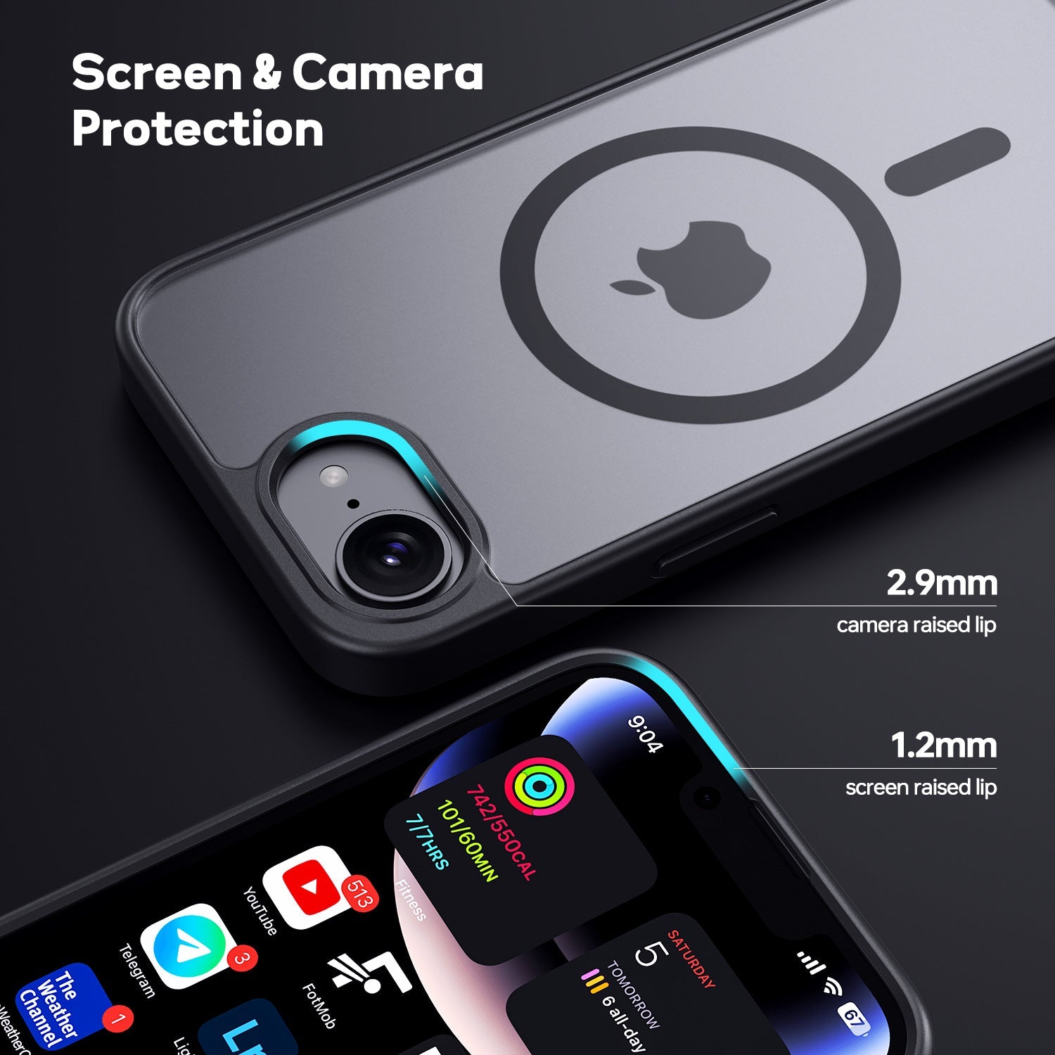 Tough On Matte Case with Magsafe for iPhone