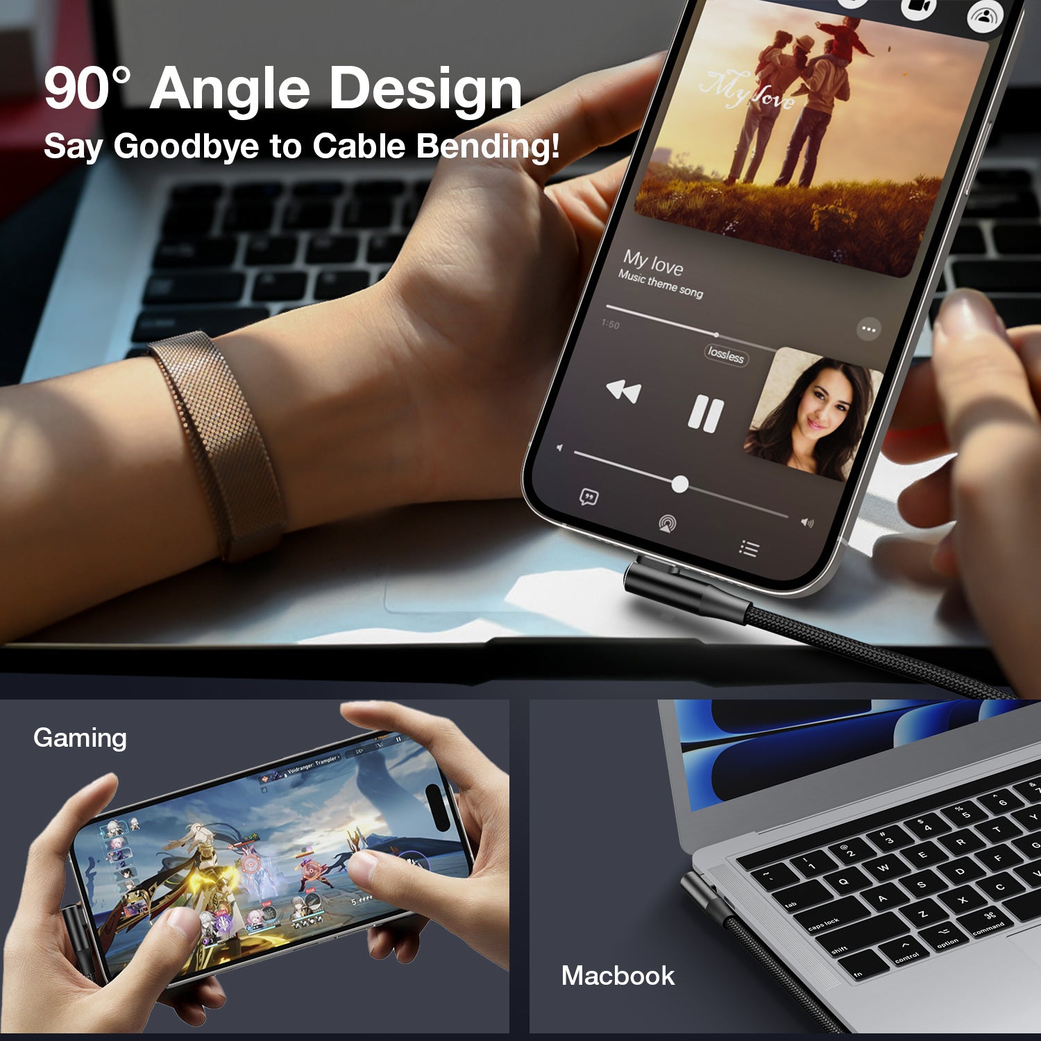 Tough On USB A to USB C Charger Cable 100W Fast Charging