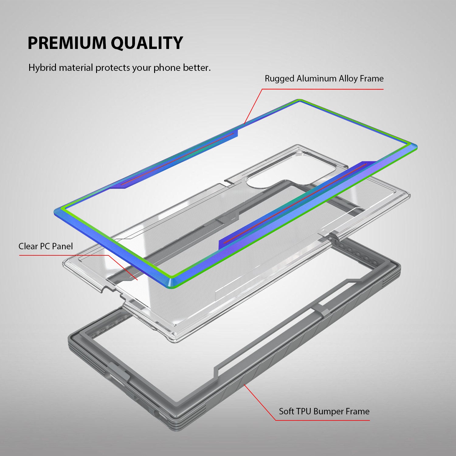 Tough On Samsung Galaxy S24 Ultra Case Iron Shield