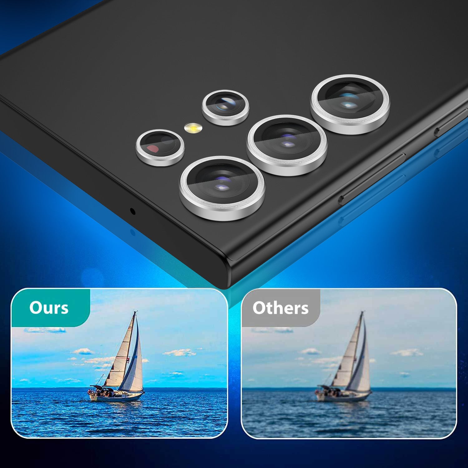 Tough On Samsung Galaxy S23 Ultra Rear Camera Lens Protector