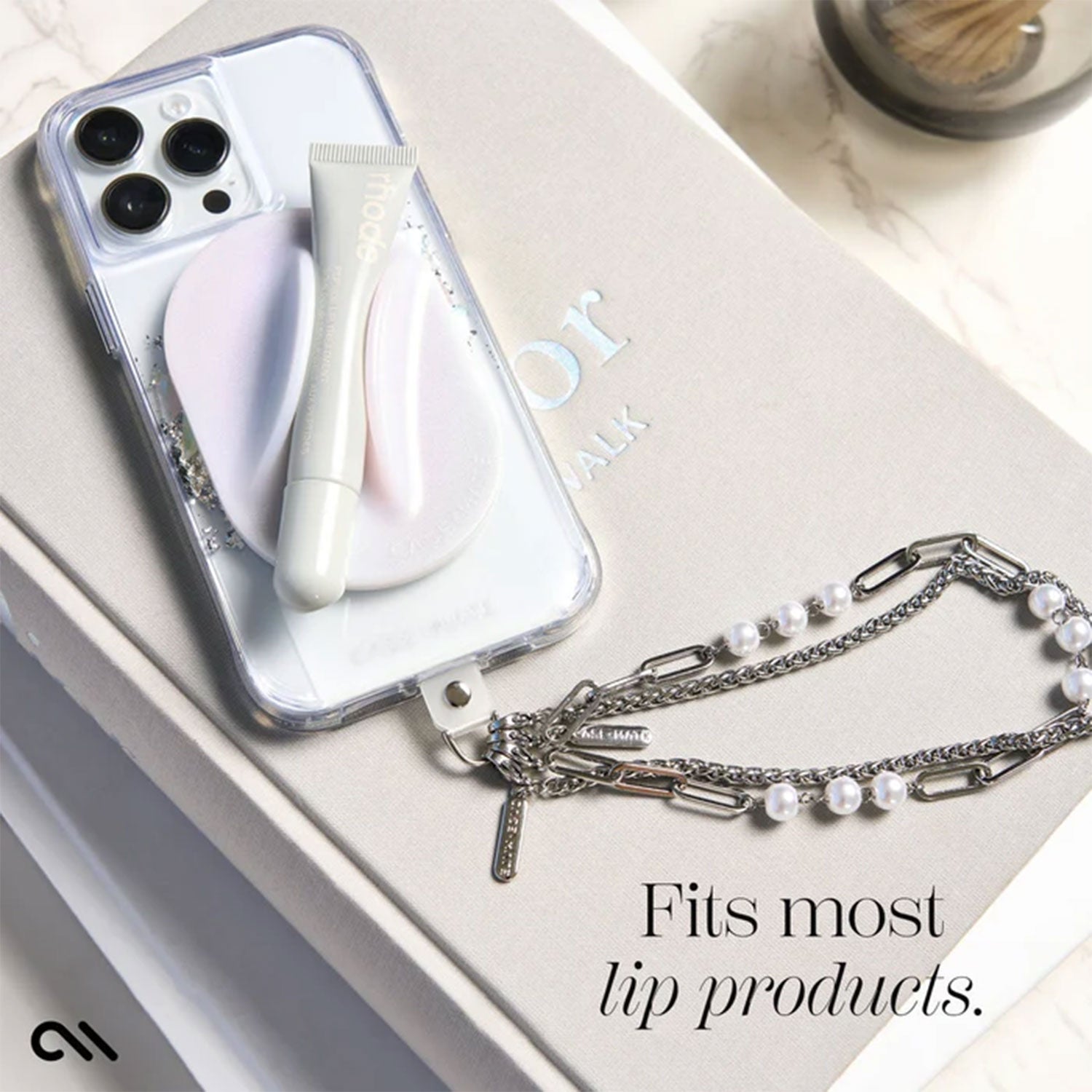 Case-Mate Stardust Glossy™ MagSafe Lip Gloss Holder Soap Bubble