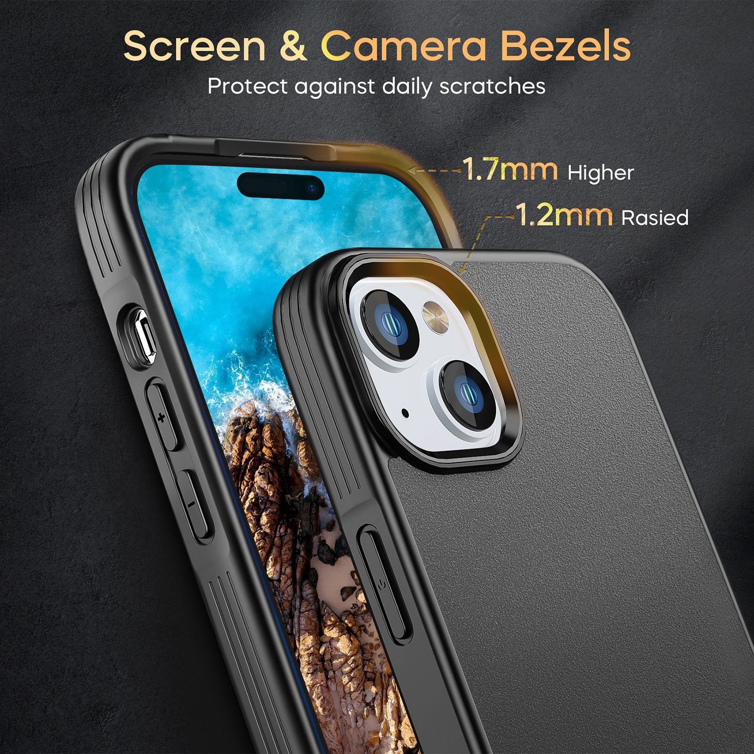 Tough On iPhone 15 Plus Case Armor with Magsafe Black