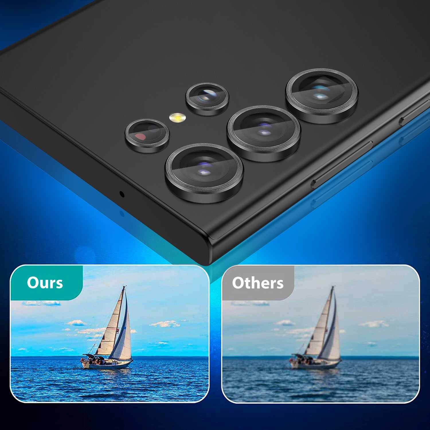 Tough On Samsung Galaxy S23 Ultra Rear Camera Lens Protector